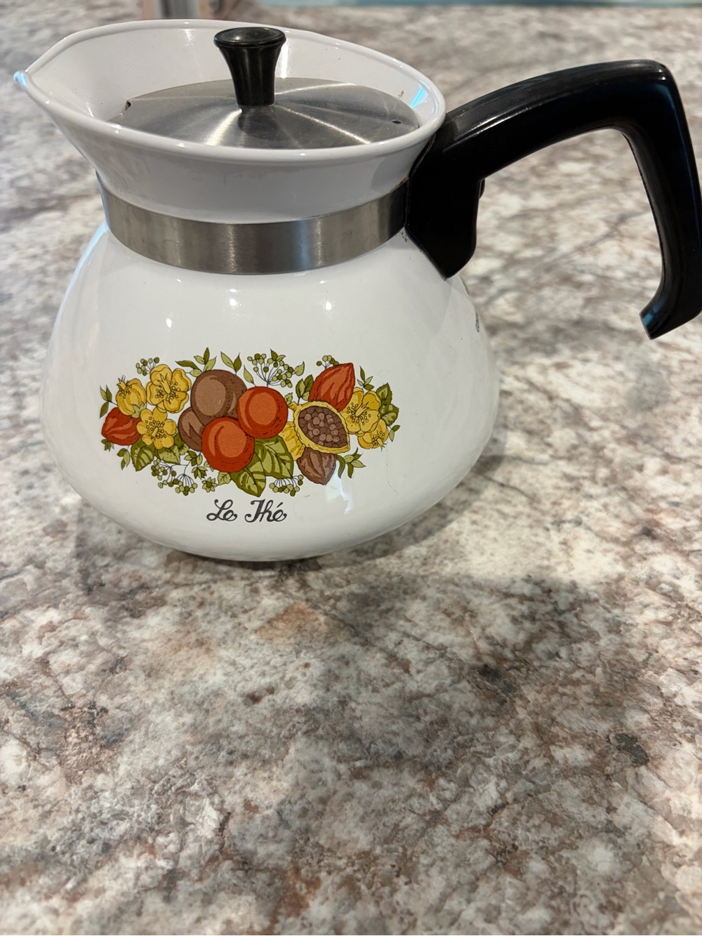Vintage Corning Ware Spice of Life Ceramic Coffee Pot Tea Kettle